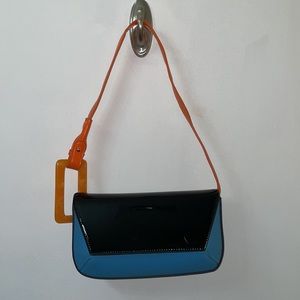 Color Block Women's Trendy Bag 11”x6” NWOT